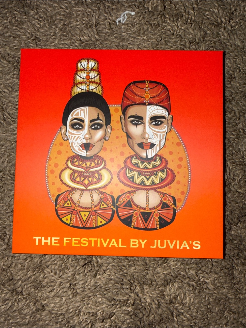The Festival Eyeshadow Palette by Juvia's one color swatched see pics no box